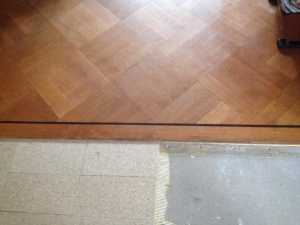 Eiken tapis vloer in blokpatroon 3